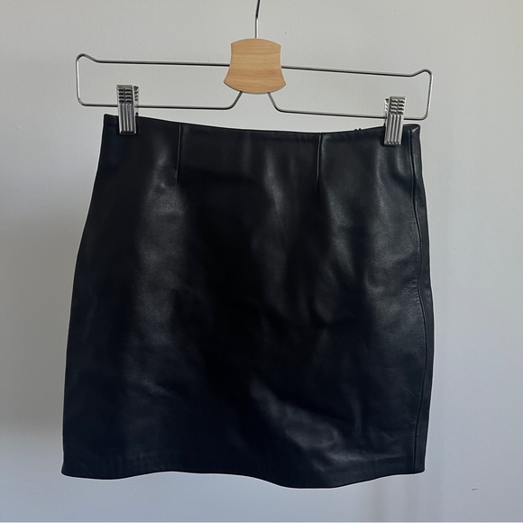 NWT Mackage Montreal Leather Mini Skirt - Picture 8 of 8